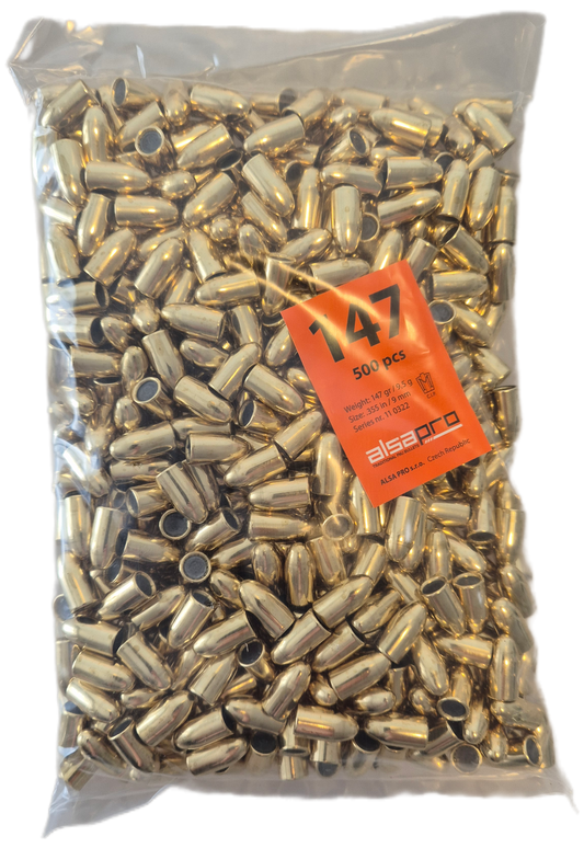 500 x Geschosse ALSA PRO 9mm .355 147gr RN - STAFFELPREISE
