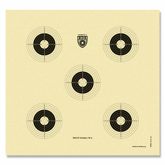 100 x BDS 50m ZF Scheibe (Z 2)