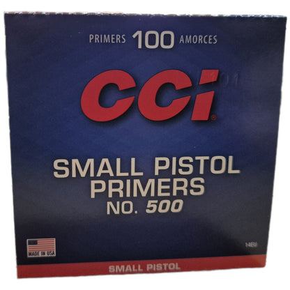1000 x Zündhütchen Small Pistol CCI-500